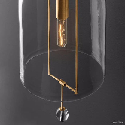 Fulcrum Cloche Glass Wall Sconce