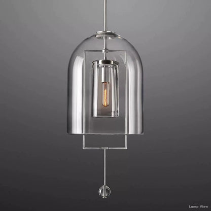 Fulcrum Cloche Glass Pendant Light