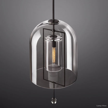 Fulcrum Cloche Glass Pendant Light