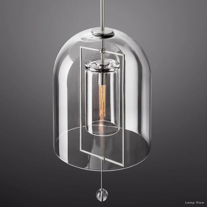 Fulcrum Cloche Glass Pendant Light