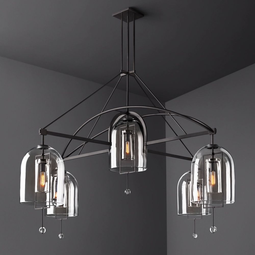 Fulcrum Round Chandelier 85"