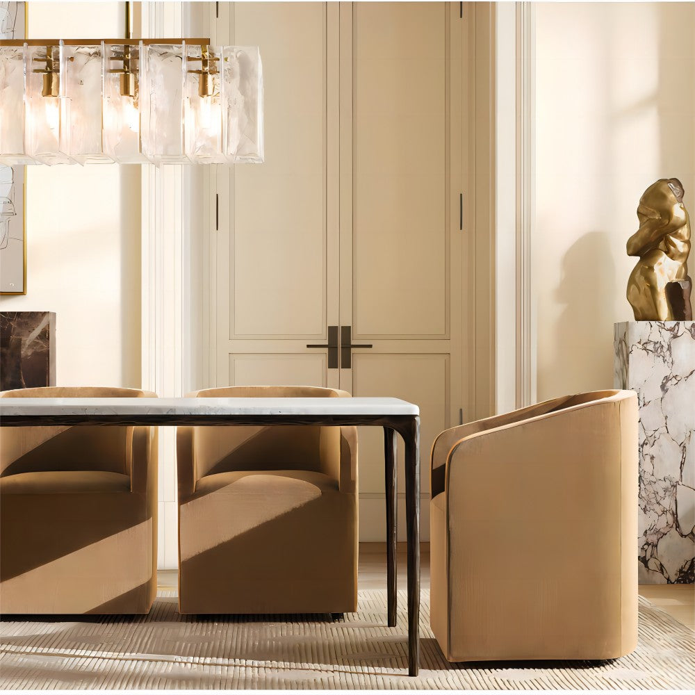 Lattice Rectangular Chandelier 67"