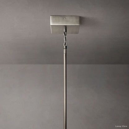 Lattice Cast Glass Pendant Light