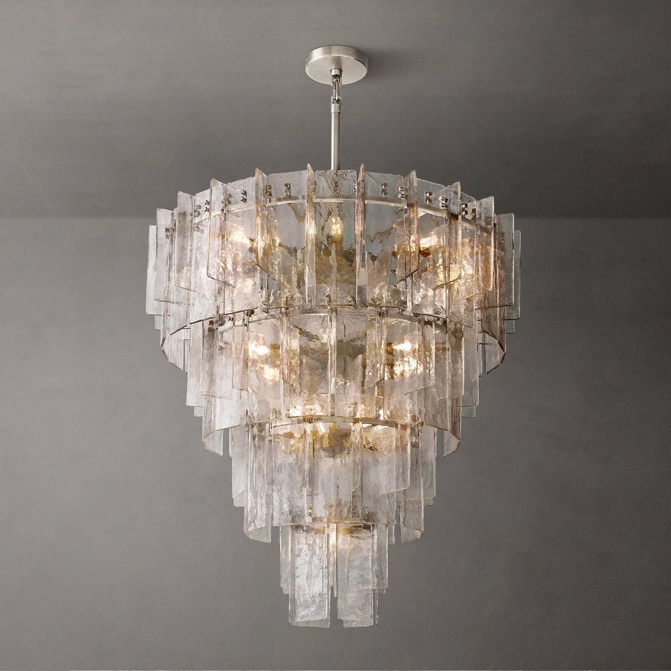 Lattice Tiered Round Chandelier 47"