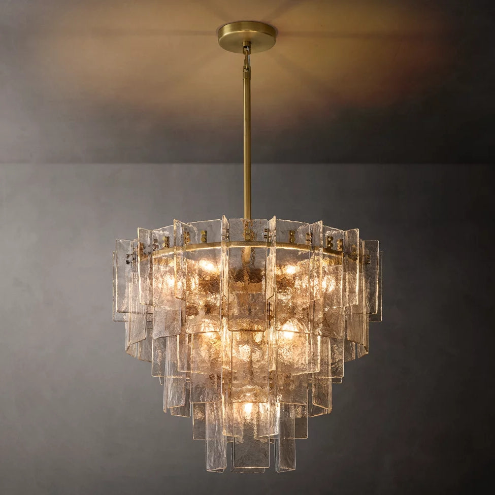 Lattice Tiered Round Chandelier 36"