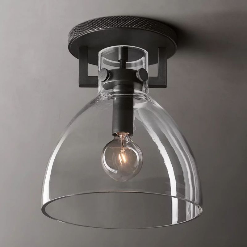 Machinist Cloche Flush Mount