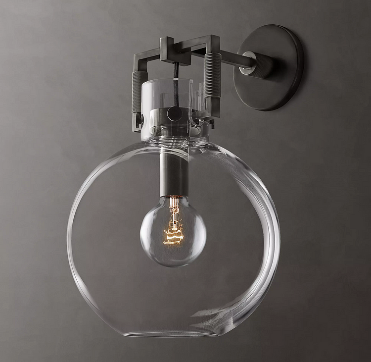Machinist Globe Wall Sconce
