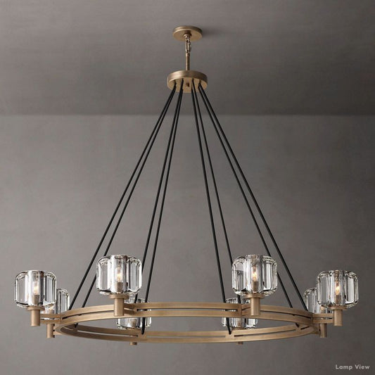Demaret Modern Crystal Round Chandelier 48"