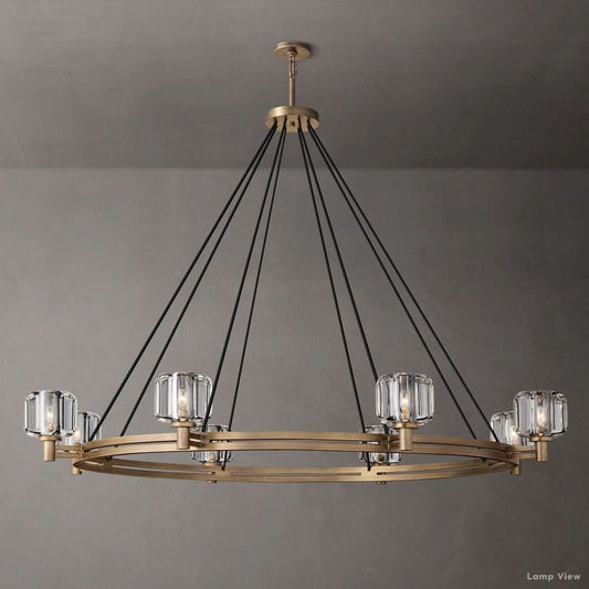 Demaret Modern Crystal Round Chandelier 60"