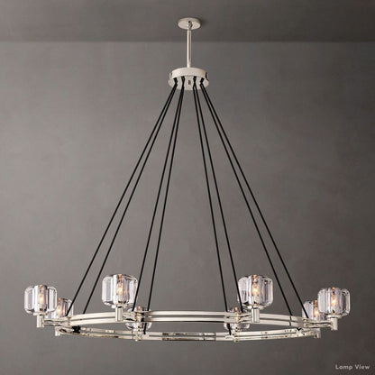Demaret Modern Crystal Round Chandelier 60"