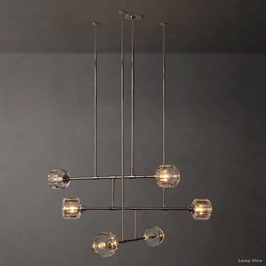 Demaret Modern Crystal Mobile Round Chandelier 48"