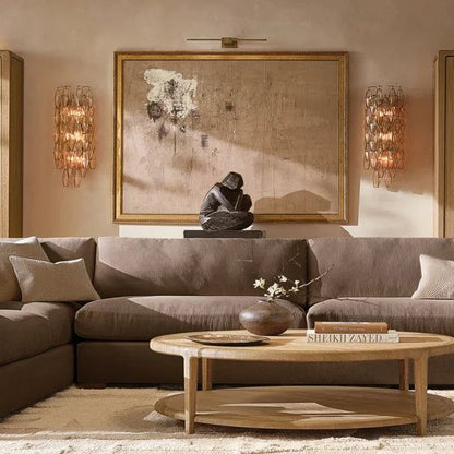 Chiara Lustrous Glass Grand Wall Sconce