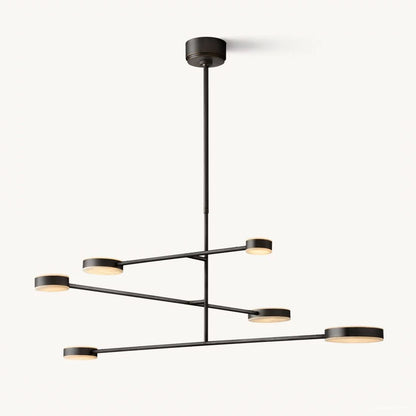 Alexander Modular Alabaster Mobile Chandelier 48"