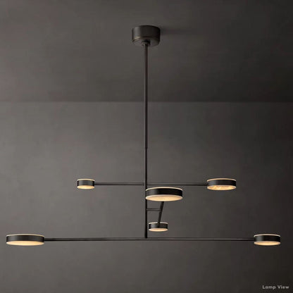Alexander Modular Alabaster Mobile Chandelier 48"