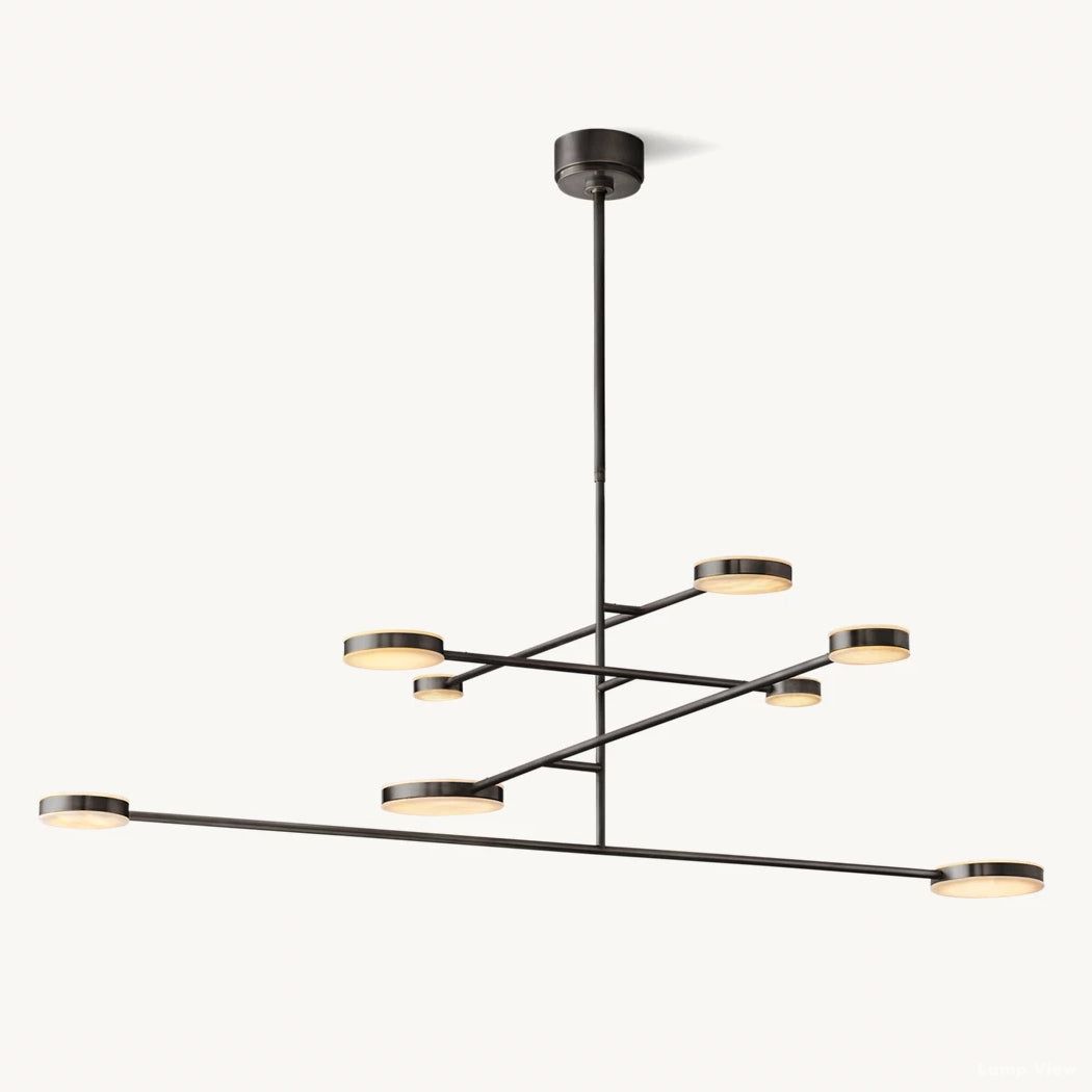 Alexander Modular Alabaster Mobile Chandelier 60"