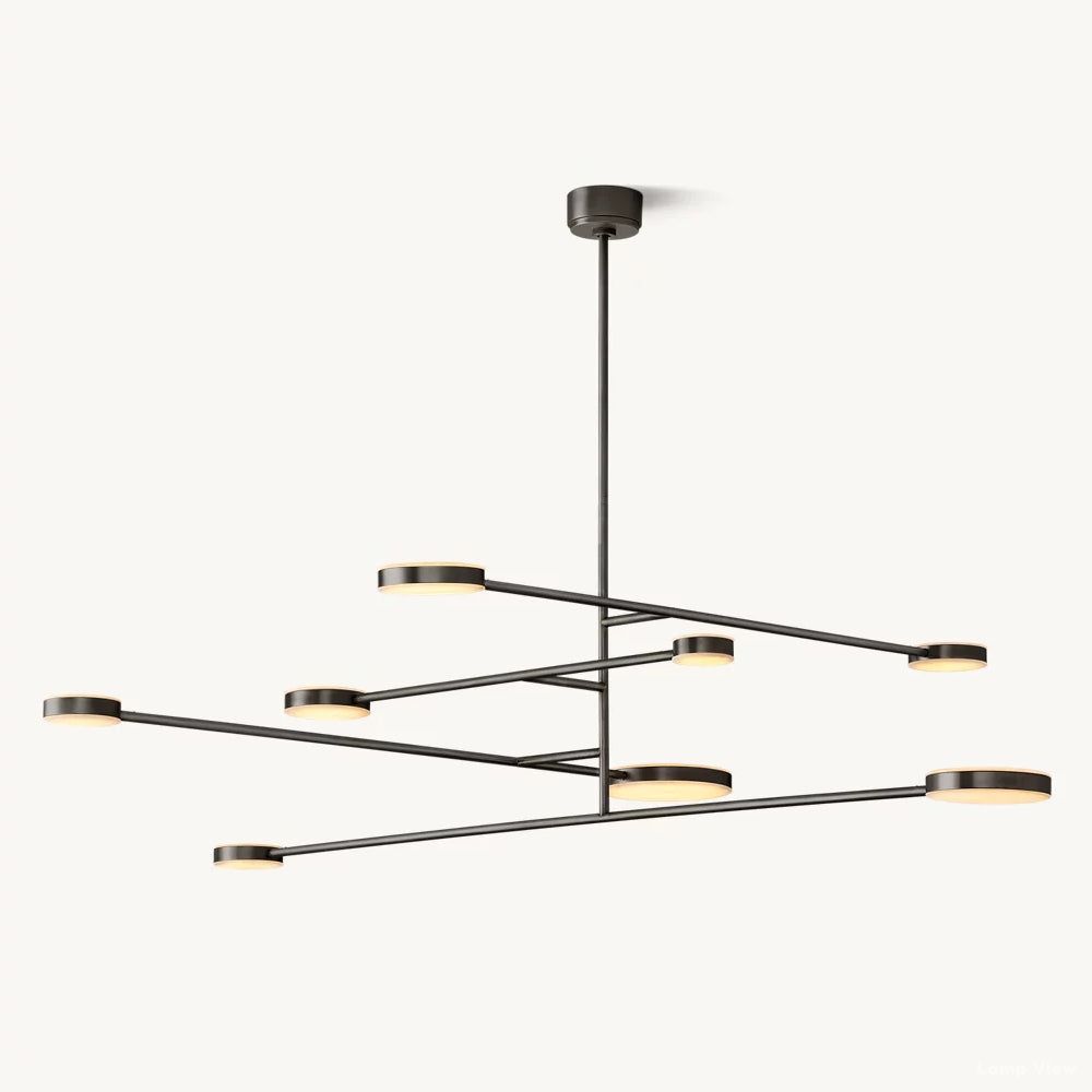 Alexander Modular Alabaster Mobile Chandelier 72"