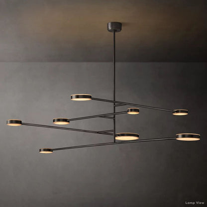 Alexander Modular Alabaster Mobile Chandelier 72"