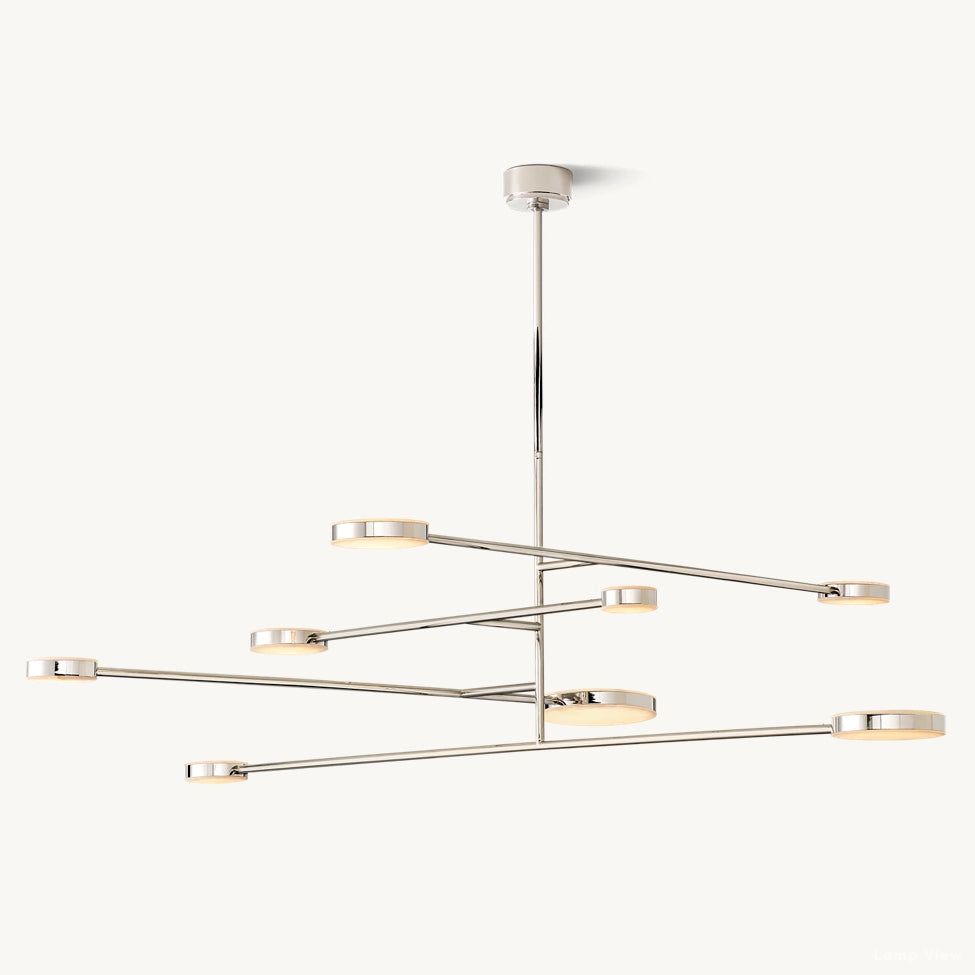Alexander Modular Alabaster Mobile Chandelier 72"