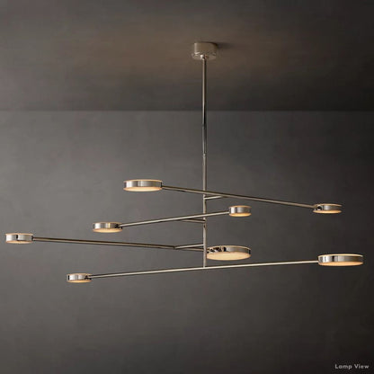 Alexander Modular Alabaster Mobile Chandelier 72"