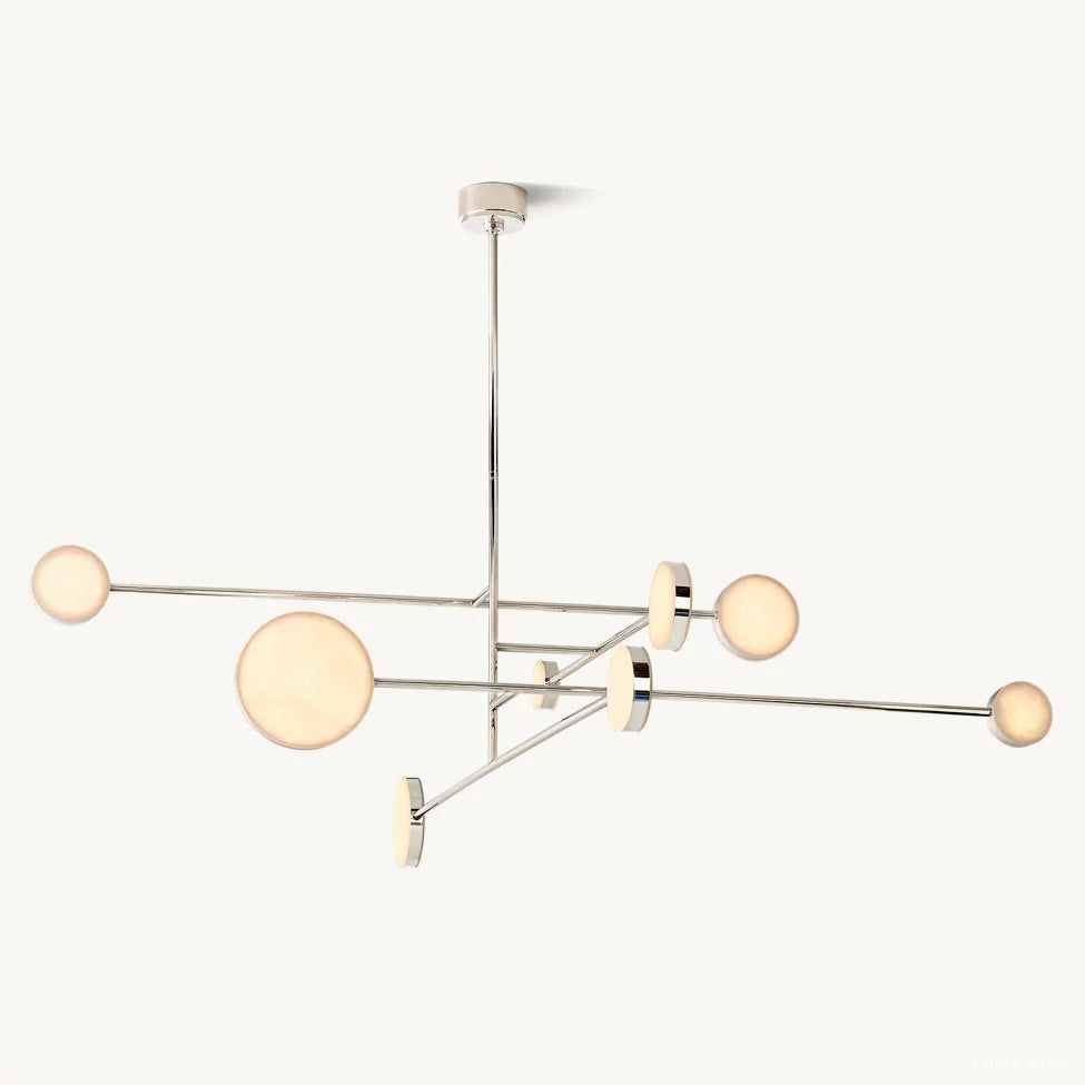 Alexander Modular Alabaster Mobile Chandelier 72"