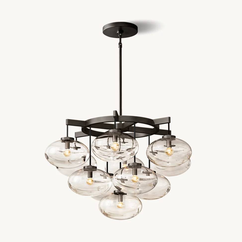 Cabrette Round Chandelier 36"
