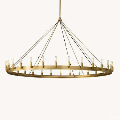 Camino Vintage Profile Round Chandelier 63"