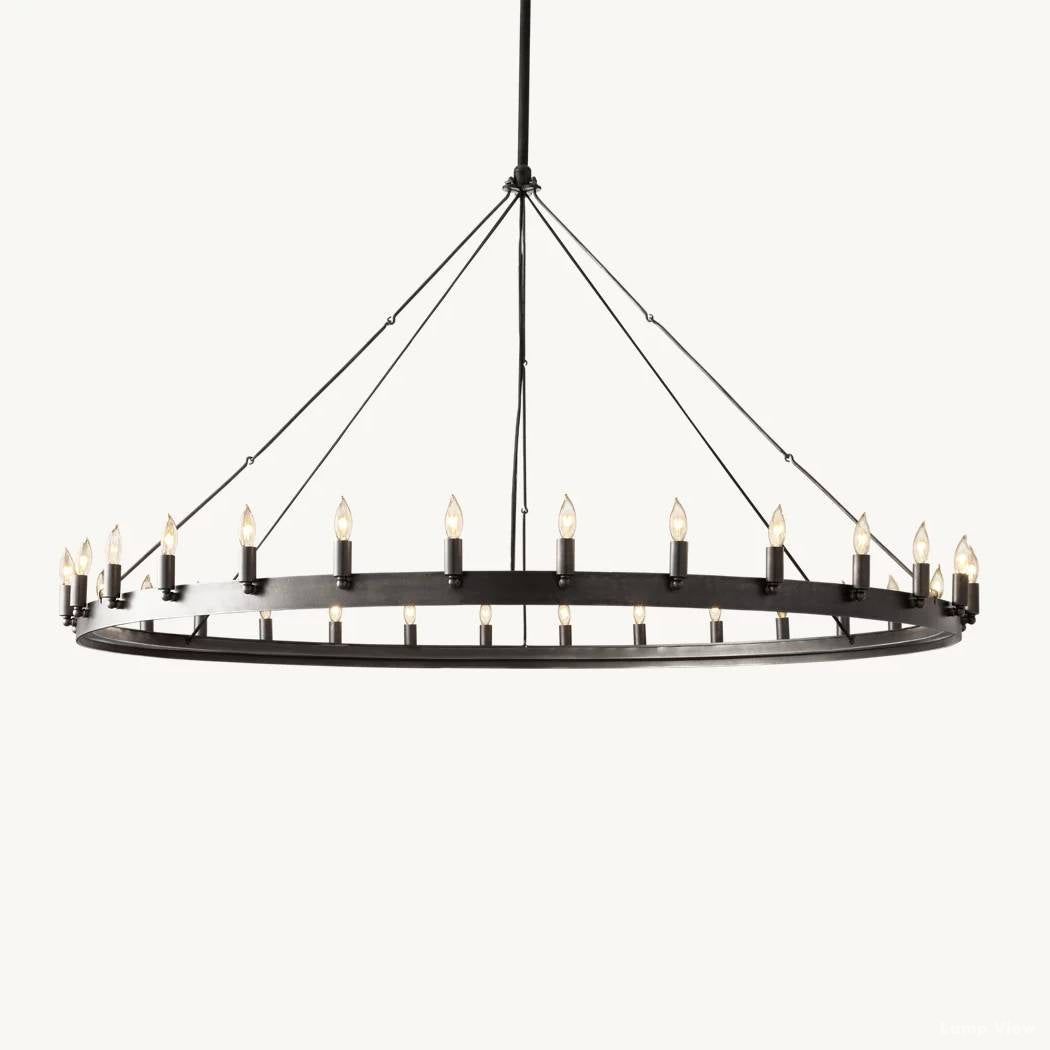 Camino Vintage Profile Round Chandelier 63"