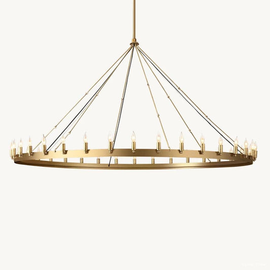 Camino Vintage Profile Round Chandelier 73"