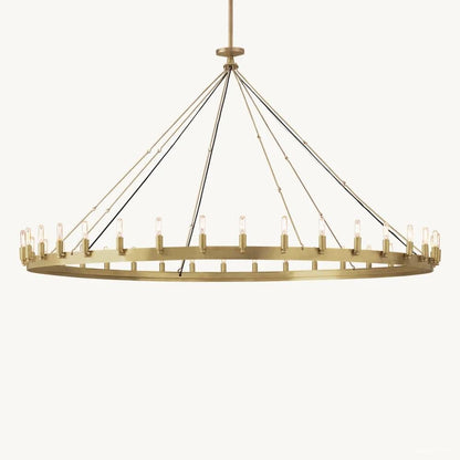 Camino Vintage Profile Round Chandelier 73"