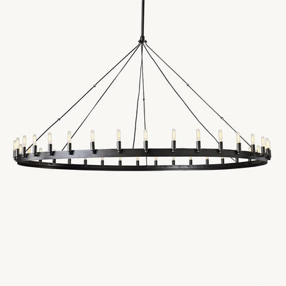 Camino Vintage Profile Round Chandelier 73"