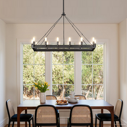 Camino Vintage Profile Rectangle Chandelier 52"