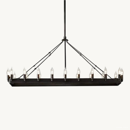 Camino Vintage Profile Rectangle Chandelier 52"