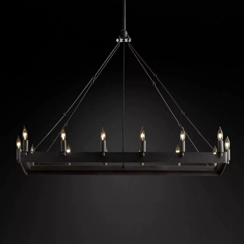 Camino Rectangle Chandelier 41"
