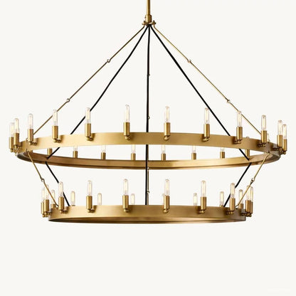 Camino Vintage Profile Two-Tier Chandelier 38"