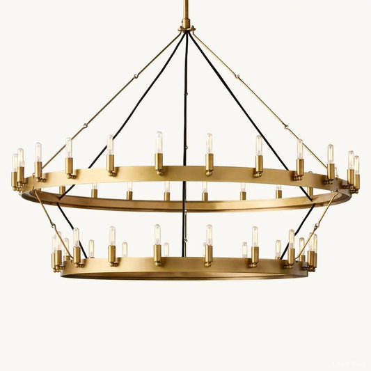 Camino Vintage Profile Two-Tier Chandelier 63"