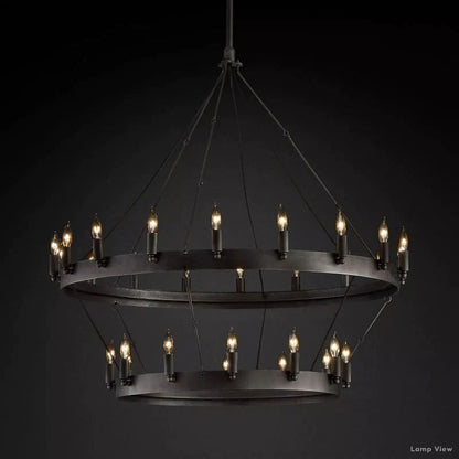 Camino Vintage Profile Two-Tier Chandelier 38"