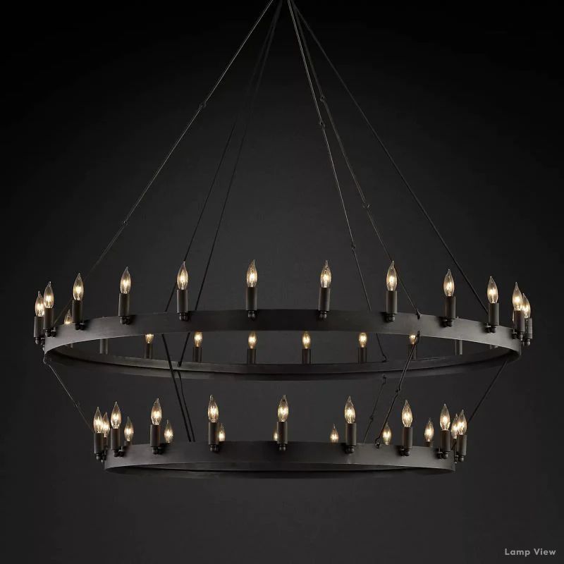 Camino Vintage Profile Two-Tier Chandelier 50"