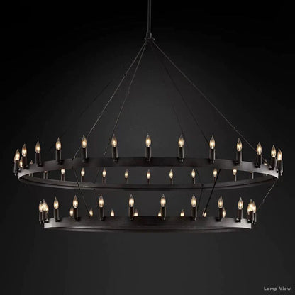 Camino Vintage Profile Two-Tier Chandelier 63"