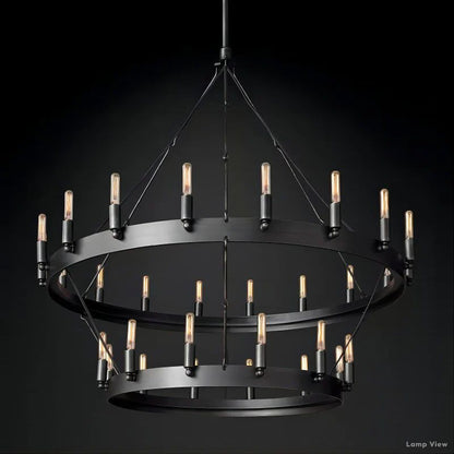 Camino Vintage Profile Two-Tier Chandelier 38"