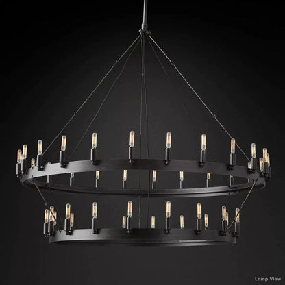 Camino Vintage Profile Two-Tier Chandelier 50"
