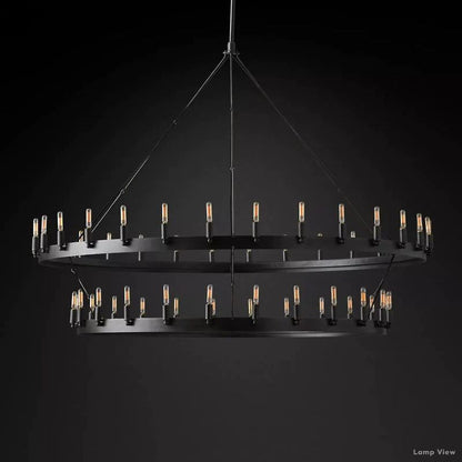 Camino Vintage Profile Two-Tier Chandelier 63"
