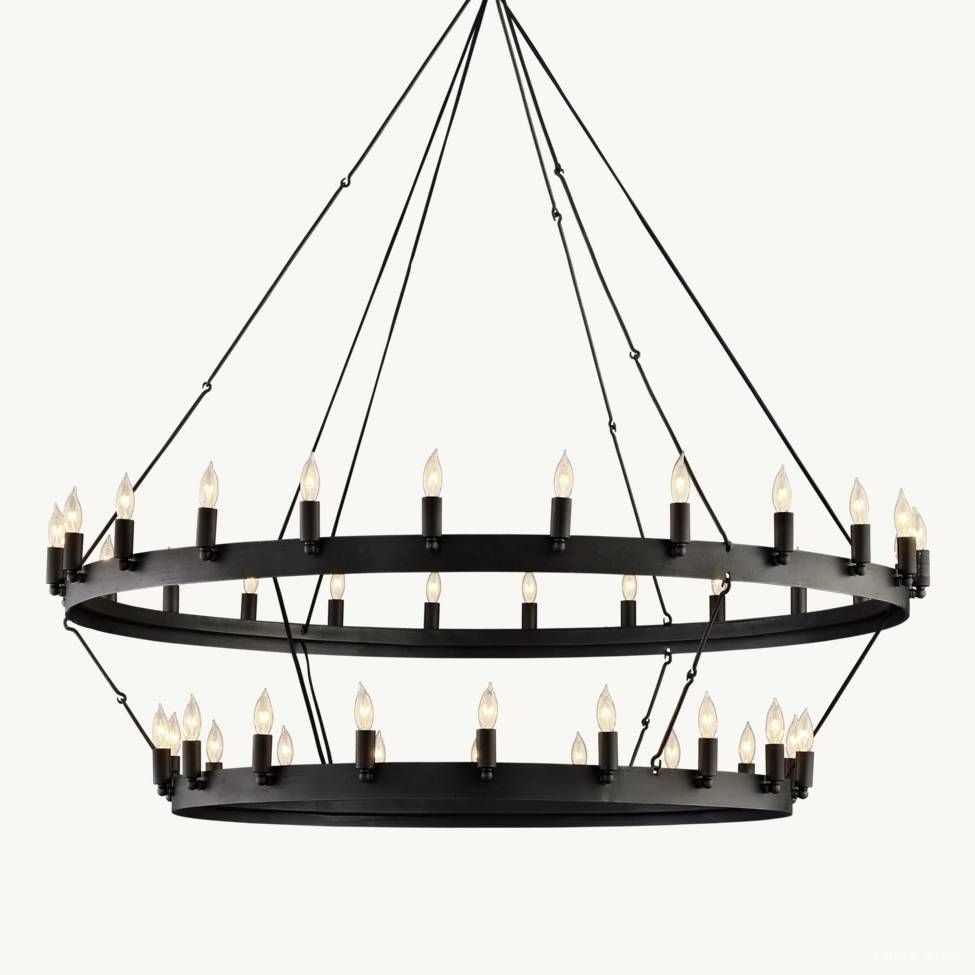 Camino Vintage Profile Two-Tier Chandelier 50"