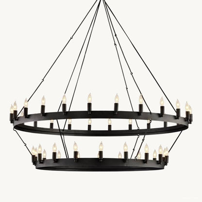 Camino Vintage Profile Two-Tier Chandelier 50"