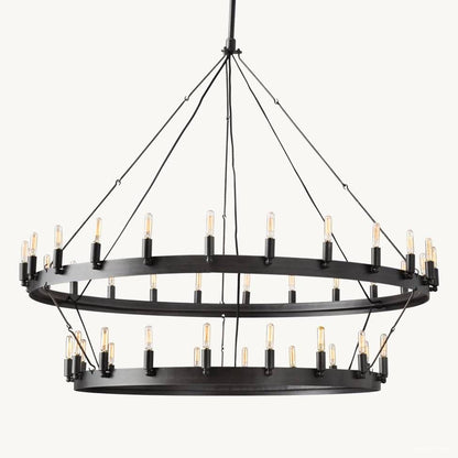 Camino Vintage Profile Two-Tier Chandelier 50"
