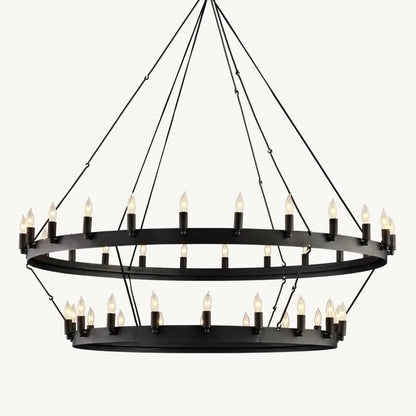 Camino Vintage Profile Two-Tier Chandelier 63"