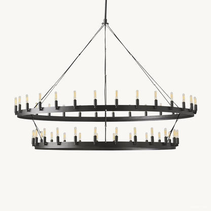 Camino Vintage Profile Two-Tier Chandelier 63"