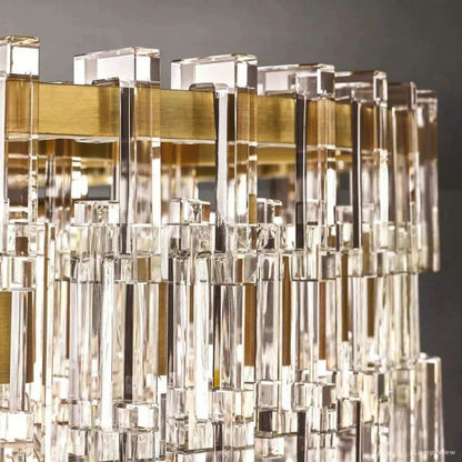 Marignan Chain Crystal Round Chandelier 36"