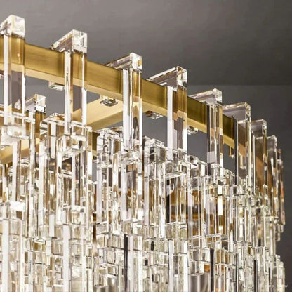 Marignan Chain Crystal Round Chandelier 60"