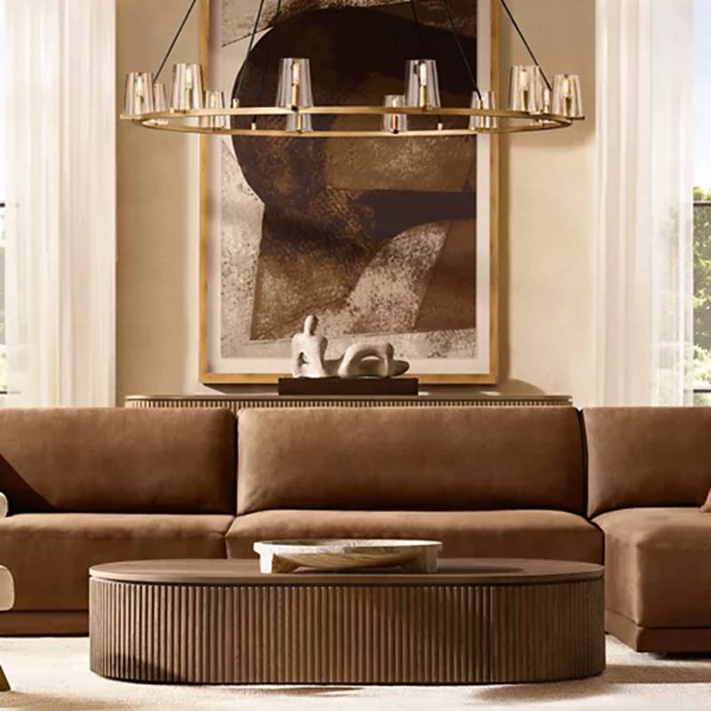 Pauillac Glass Round Chandelier 48"