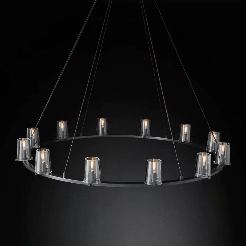 Pauillac Glass Round Chandelier 60"